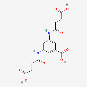 3,5-bis[(3-carboxypropanoyl)amino]benzoic acid