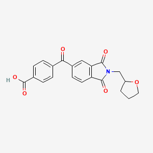 4-{[1,3-dioxo-2-(tetrahydro-2-furanylmethyl)-2,3-dihydro-1H-isoindol-5-yl]carbonyl}benzoic acid