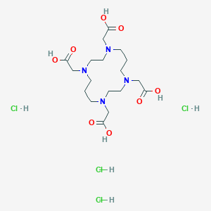 B049196 2-[4,8,11-Tris(carboxymethyl)-1,4,8,11-tetrazacyclotetradec-1-yl]acetic acid;tetrahydrochloride CAS No. 78668-42-5