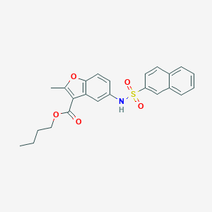 Butyl 2-methyl-5-(naphthalene-2-sulfonamido)benzofuran-3-carboxylate