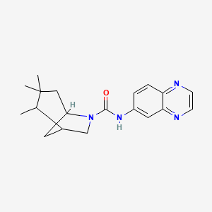 2,3,3-trimethyl-N-quinoxalin-6-yl-6-azabicyclo[3.2.1]octane-6-carboxamide