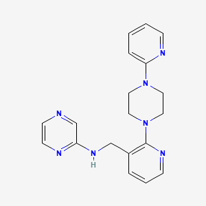 N-({2-[4-(2-pyridinyl)-1-piperazinyl]-3-pyridinyl}methyl)-2-pyrazinamine