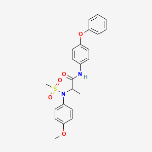 2-(4-methoxy-N-methylsulfonylanilino)-N-(4-phenoxyphenyl)propanamide