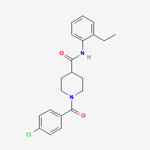 1-[(4-chlorophenyl)carbonyl]-N-(2-ethylphenyl)piperidine-4-carboxamide