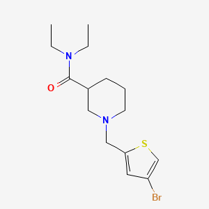 1-[(4-bromo-2-thienyl)methyl]-N,N-diethyl-3-piperidinecarboxamide