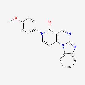 molecular formula C20H14N4O2 B4919703 3-(4-methoxyphenyl)pyrido[3',4':5,6]pyrimido[1,2-a][1,3]benzimidazol-4(3H)-one 