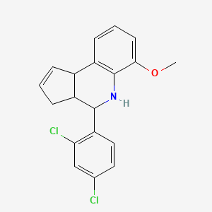 4-(2,4-dichlorophenyl)-6-methoxy-3a,4,5,9b-tetrahydro-3H-cyclopenta[c]quinoline