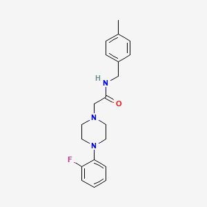 2-[4-(2-fluorophenyl)-1-piperazinyl]-N-(4-methylbenzyl)acetamide