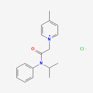 molecular formula C17H21ClN2O B4919798 1-{2-[isopropyl(phenyl)amino]-2-oxoethyl}-4-methylpyridinium chloride 