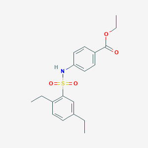 Ethyl 4-[(2,5-diethylphenyl)sulfonylamino]benzoate