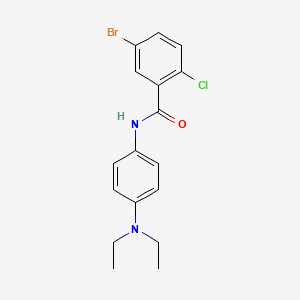 molecular formula C17H18BrClN2O B4920013 5-bromo-2-chloro-N-[4-(diethylamino)phenyl]benzamide CAS No. 425617-52-3