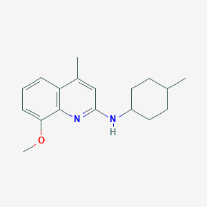 molecular formula C18H24N2O B4920028 8-methoxy-4-methyl-N-(4-methylcyclohexyl)quinolin-2-amine 