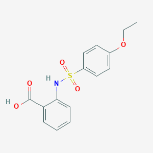 molecular formula C15H15NO5S B492004 2-{[(4-乙氧基苯基)磺酰基]氨基}苯甲酸 CAS No. 327092-93-3