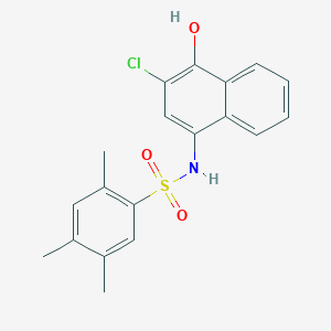 N-(3-chloro-4-hydroxy-1-naphthyl)-2,4,5-trimethylbenzenesulfonamide