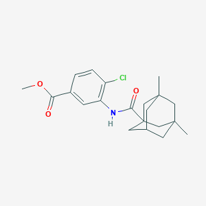 methyl 4-chloro-3-{[(3,5-dimethyl-1-adamantyl)carbonyl]amino}benzoate