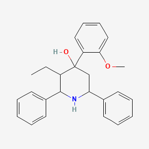 3-Ethyl-4-(2-methoxyphenyl)-2,6-diphenylpiperidin-4-ol