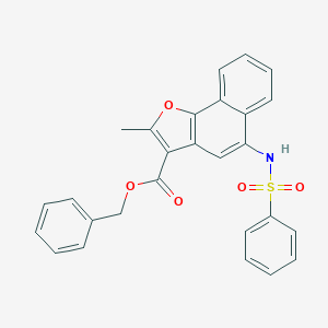 Benzyl 2-methyl-5-[(phenylsulfonyl)amino]naphtho[1,2-b]furan-3-carboxylate