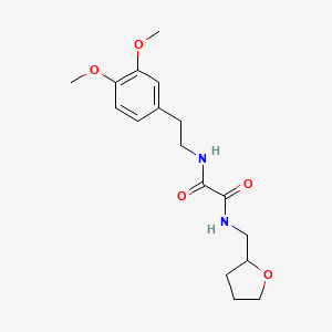 molecular formula C17H24N2O5 B4920300 N-[2-(3,4-dimethoxyphenyl)ethyl]-N'-(tetrahydro-2-furanylmethyl)ethanediamide 