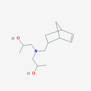 molecular formula C14H25NO2 B4920302 1-[2-Bicyclo[2.2.1]hept-5-enylmethyl(2-hydroxypropyl)amino]propan-2-ol 