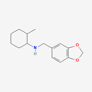 molecular formula C15H21NO2 B4920360 N-(1,3-benzodioxol-5-ylmethyl)-2-methylcyclohexan-1-amine 