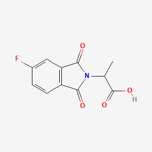 molecular formula C11H8FNO4 B4920423 2-(5-Fluoro-1,3-dioxoisoindol-2-yl)propanoic acid 