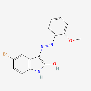 5-bromo-1H-indole-2,3-dione 3-[(2-methoxyphenyl)hydrazone]