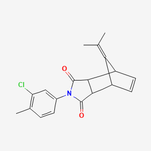 2-(3-chloro-4-methylphenyl)-8-(propan-2-ylidene)-3a,4,7,7a-tetrahydro-1H-4,7-methanoisoindole-1,3(2H)-dione