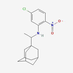 N-[1-(ADAMANTAN-1-YL)ETHYL]-5-CHLORO-2-NITROANILINE