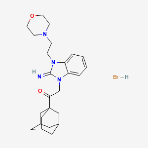 1-(1-adamantyl)-2-{2-imino-3-[2-(4-morpholinyl)ethyl]-2,3-dihydro-1H-benzimidazol-1-yl}ethanone hydrobromide