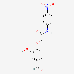 2-(4-formyl-2-methoxyphenoxy)-N-(4-nitrophenyl)acetamide