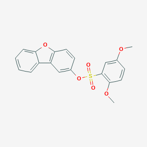 Dibenzofuran-2-yl 2,5-dimethoxybenzenesulfonate