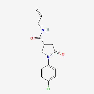 N-allyl-1-(4-chlorophenyl)-5-oxo-3-pyrrolidinecarboxamide