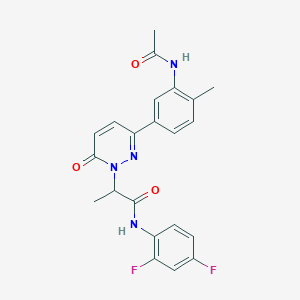 2-{3-[3-(acetylamino)-4-methylphenyl]-6-oxopyridazin-1(6H)-yl}-N-(2,4-difluorophenyl)propanamide