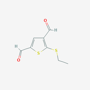 5-Ethylsulfanylthiophene-2,4-dicarbaldehyde