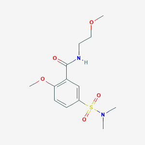 5-(dimethylsulfamoyl)-2-methoxy-N-(2-methoxyethyl)benzamide