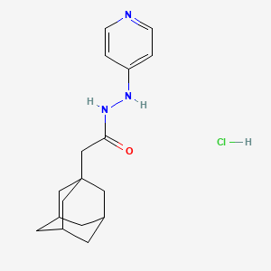 molecular formula C17H24ClN3O B4920672 2-(1-adamantyl)-N'-pyridin-4-ylacetohydrazide;hydrochloride 