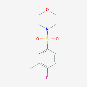 molecular formula C11H14FNO3S B492069 4-(4-Fluoro-3-methylphenyl)sulfonylmorpholine CAS No. 701239-66-9