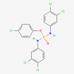 3,4-dichloro-N-[(4-chlorophenoxy)-(3,4-dichloroanilino)phosphoryl]aniline