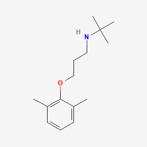 N-[3-(2,6-dimethylphenoxy)propyl]-2-methylpropan-2-amine