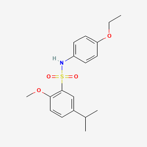 N-(4-ethoxyphenyl)-2-methoxy-5-(propan-2-yl)benzenesulfonamide