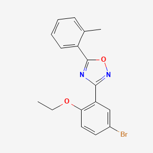 3-(5-bromo-2-ethoxyphenyl)-5-(2-methylphenyl)-1,2,4-oxadiazole