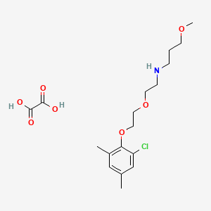 N-[2-[2-(2-chloro-4,6-dimethylphenoxy)ethoxy]ethyl]-3-methoxypropan-1-amine;oxalic acid