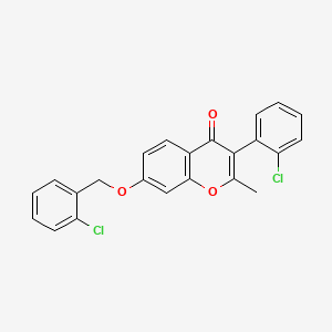 7-[(2-chlorobenzyl)oxy]-3-(2-chlorophenyl)-2-methyl-4H-chromen-4-one