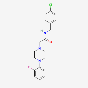 N-[(4-chlorophenyl)methyl]-2-[4-(2-fluorophenyl)piperazin-1-yl]acetamide