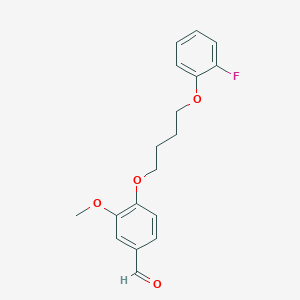 4-[4-(2-fluorophenoxy)butoxy]-3-methoxybenzaldehyde