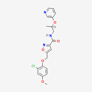 5-[(2-chloro-4-methoxyphenoxy)methyl]-N-[2-(3-pyridinyloxy)propyl]-3-isoxazolecarboxamide