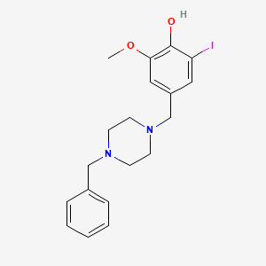 4-[(4-benzylpiperazin-1-yl)methyl]-2-iodo-6-methoxyphenol