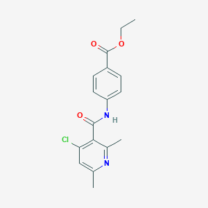 ethyl 4-{[(4-chloro-2,6-dimethyl-3-pyridinyl)carbonyl]amino}benzoate