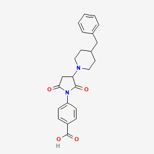 4-[3-(4-Benzylpiperidin-1-yl)-2,5-dioxopyrrolidin-1-yl]benzoic acid