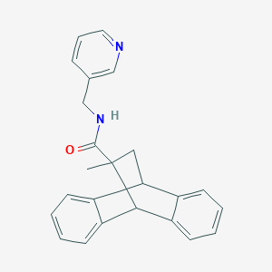 15-methyl-N-(pyridin-3-ylmethyl)tetracyclo[6.6.2.02,7.09,14]hexadeca-2,4,6,9,11,13-hexaene-15-carboxamide